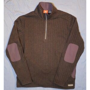 Merrell 1/4 Zip Pullover Men XL Select Wick Brown Long Sleeve Hiking